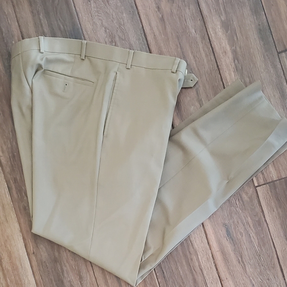 Ralph Lauren LAUREN TOTAL COMFORT two-pleat wool pants, men's size W33. wool Khaki type Vintage Second Hand